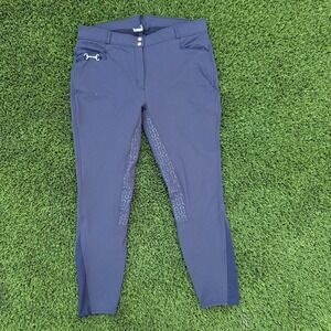 Montar Women Size 48 Black Full Seat Grip Equestrian Breeches Horse Riding Pants